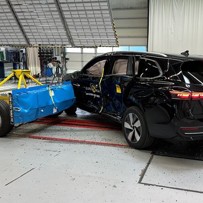 VW Passat - Side Mobile Barrier test 2024 - after crash