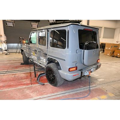 Mercedes-Benz G-Class EQ - Side crash test 2019 - after crash