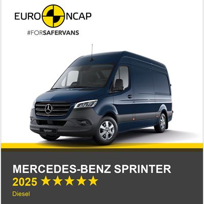 Mercedes Benz Sprinter Euro NCAP Commercial Van Safety Results 2025