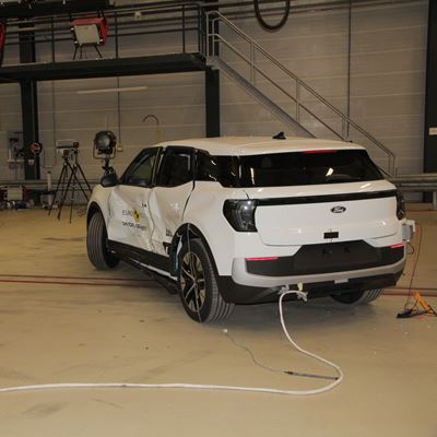 Ford Explorer - Side Mobile Barrier test 2024 - after crash