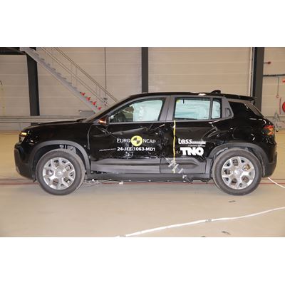 Jeep Avenger - Side Mobile Barrier test 2024 - after crash