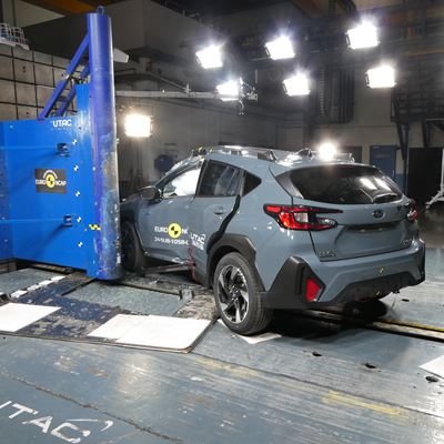 Subaru Crosstrek - Side Pole test 2024 - after crash