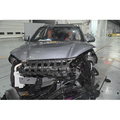 BYD SEAL-U PHEV - Mobile Progressive Deformable Barrier test 2023 - after crash