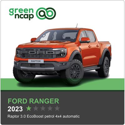 Ford Ranger Green NCAP results 2023