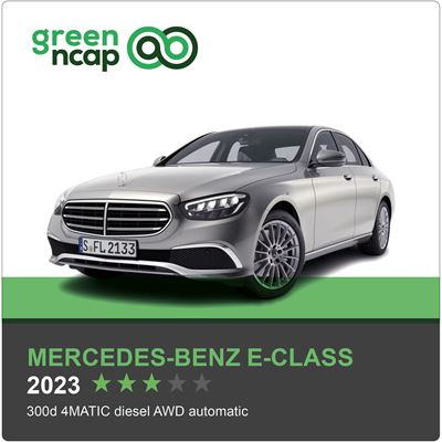 Mercedes Benz E Class Green NCAP results 2023