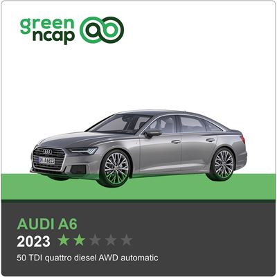 Audi A6 Green NCAP results 2023