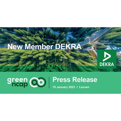 Green NCAP announces new member DEKRA