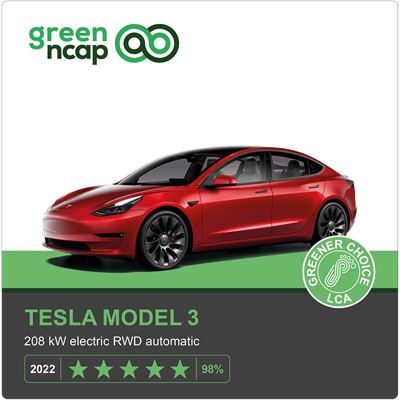 Tesla Model 3 2022 5 stars Banner