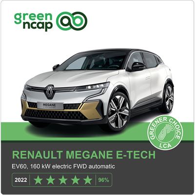 Renault Megane e tech 2022 5 stars Banner