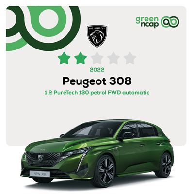 Peugeot 308 Green NCAP results 2022