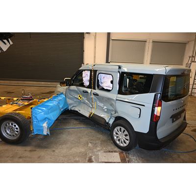 Ford Tourneo Courier - Side Mobile Barrier test 2024 - after crash