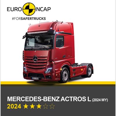 Mercedes-Benz Actros L (2024 MY) Euro NCAP Commercial TRUCK SAFE Results 2024