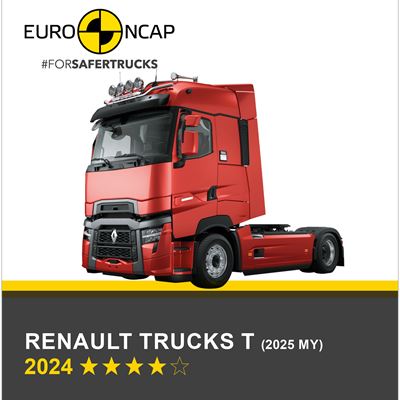 Renault Trucks T (2025 MY) Euro NCAP Commercial TRUCK SAFE Results 2024