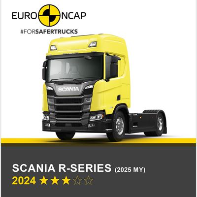 Scania R-series (2025 MY) Euro NCAP Commercial TRUCK SAFE Results 2024