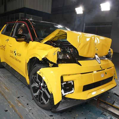 Renault 5 Full Width Rigid Barrier test 2024 after crash