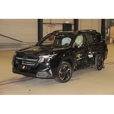 Subaru Forester Side Mobile Barrier test 2024 after crash