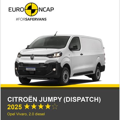 Citro n Jumpy Dispatch Euro NCAP Commercial Van Safety Results 2025