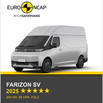 Farizon SV Euro NCAP Commercial Van Safety Results 2025