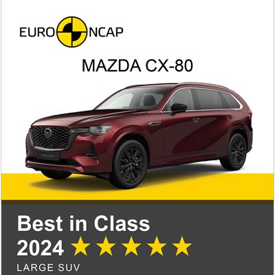 MAZDA CX 80 Euro NCAP Best in Class 2024 Large SUV