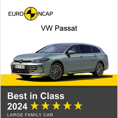 VW Passat Euro NCAP Best in Class 2024 Large Family Car