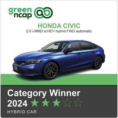 Honda Civic Green NCAP Category Winner 2024 Hybrid Car