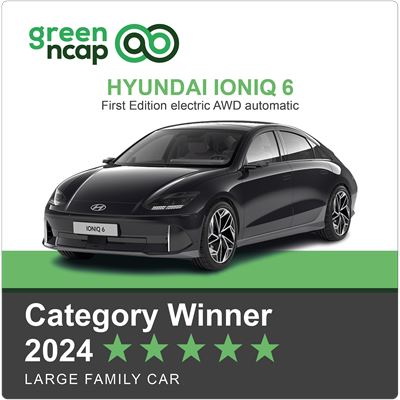 Hyundai IONIQ 6 Green NCAP Category Winner 2024 Large Family Car