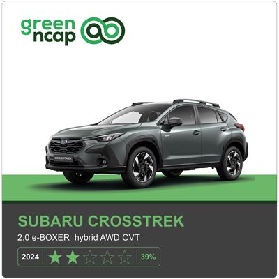 Subaru Crosstrek Green NCAP results 2024