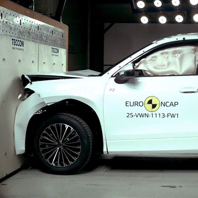 VW Tayron Full Width Rigid Barrier test 2025