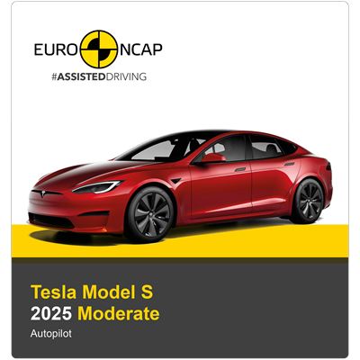 Tesla Model S Euro NCAP Assisted Driving Results 2025