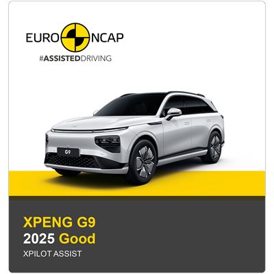 XPENG G9 Euro NCAP Assisted Driving Results 2025