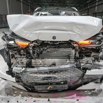 CHERY TIGGO 7 Full Width Rigid Barrier test 2025 after crash