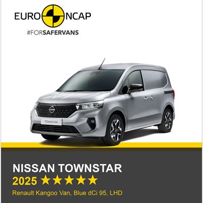 Nissan Townstar Euro NCAP Commercial Van Safety Results 2025