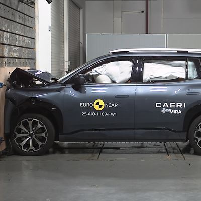 AION V Full Width Rigid Barrier test 2025