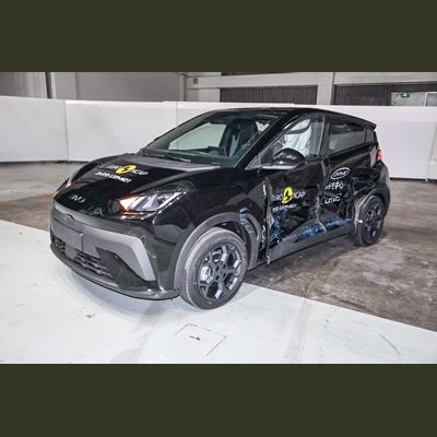 BYD DOLPHIN SURF Side Mobile Barrier test 2025 after crash