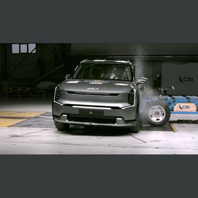 Kia EV9 Side Mobile Barrier test 2023