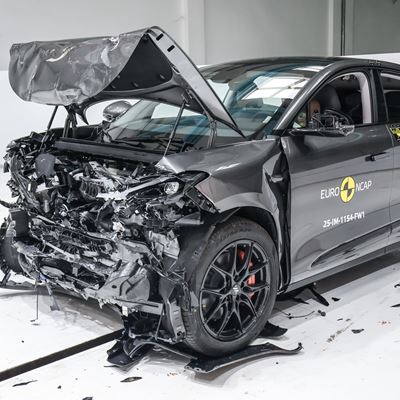 IM IM6 Full Width Rigid Barrier test 2025 after crash