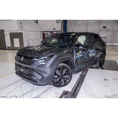 Suzuki e VITARA Side Mobile Barrier test 2025 after crash