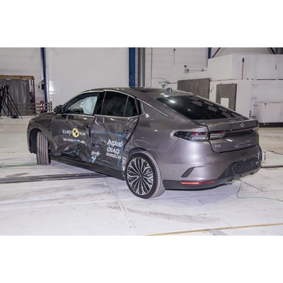 Togg T10F Side Mobile Barrier test 2025 after crash
