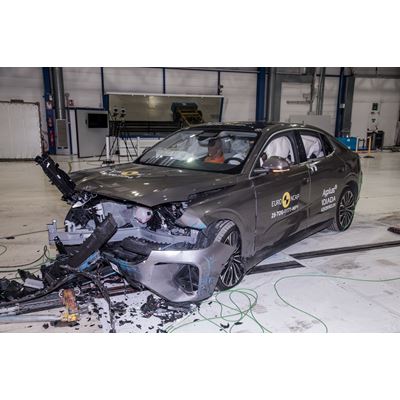Togg T10F Mobile Progressive Deformable Barrier test 2025 after crash