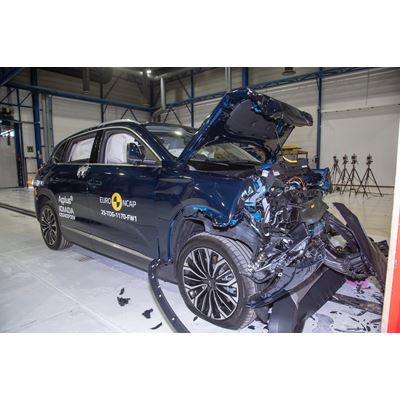 Togg T10X Full Width Rigid Barrier test 2025 after crash