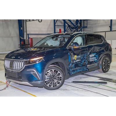 Togg T10X Side Mobile Barrier test 2025 after crash
