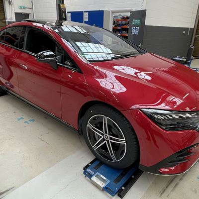 Mercedes Benz EQE 350 Green NCAP results 2025
