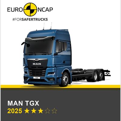 MAN TGX Euro NCAP Commercial TRUCK SAFE Results 2025