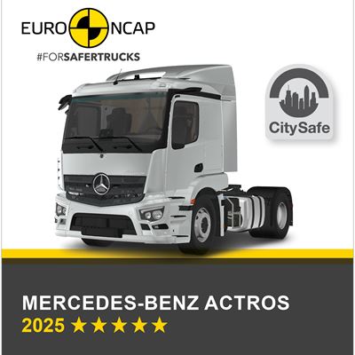 Mercedes Benz Actros Euro NCAP Commercial TRUCK SAFE Results 2025
