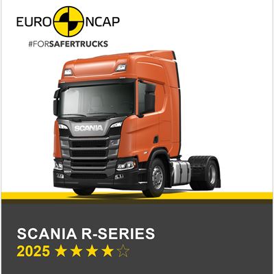 Scania R series Euro NCAP Commercial TRUCK SAFE Results 2025