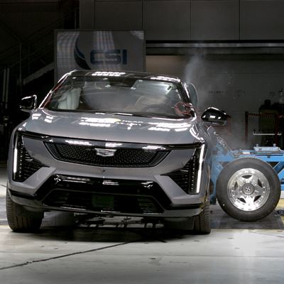 Cadillac Optiq Side Mobile Barrier test 2025