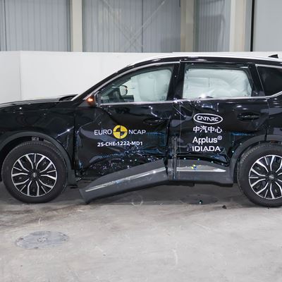 CHERY TIGGO 7 reassessment Side Mobile Barrier test 2025 after crash