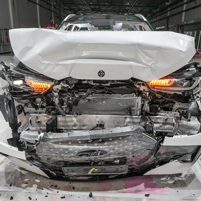 Chery TIGGO 7 Full Width Rigid Barrier test 2025 after crash
