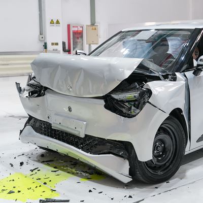 Dongfeng BOX Full Width Rigid Barrier test 2025 after crash