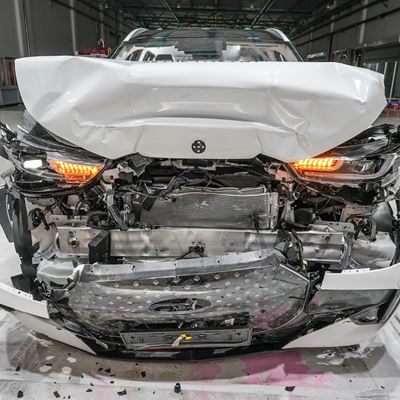 CHERY TIGGO 7 Full Width Rigid Barrier test 2025 after crash